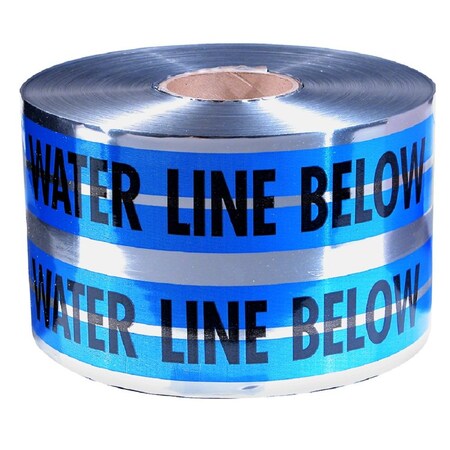 Milwaukee Tool 6" X 1000-FT MAGNATEC BLUE PREMIUM DETECTABLE "CAUTION WATER LINE BELOW" 31-024